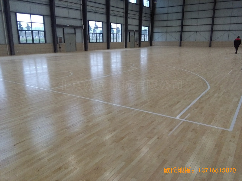 云南澄江縣社區活動中心運動地板鋪設案例4