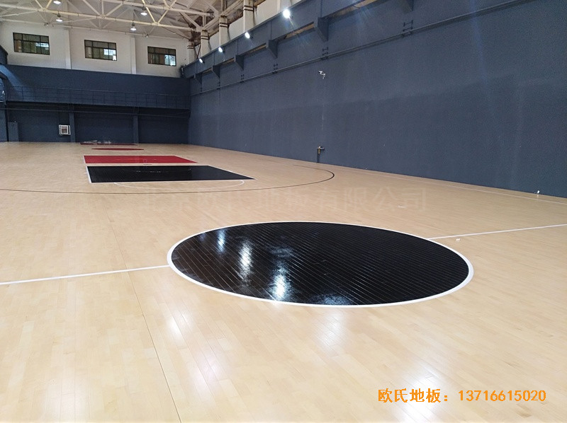 山東同昌23號籃球館運動木地板安裝案例0